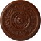 Ekena Millwork Marseille Ceiling Medallion (Canopies up to 4 1/4"), 16 1/8"OD x 5/8"P, Burnished Mahogany Crackle CM16MABMC - alternate 1